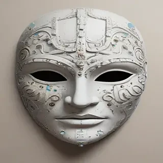 drawing of a mask