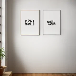 free wall art mockup