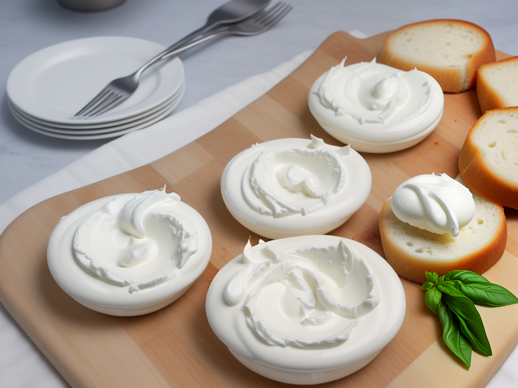 mozzarella-and-cream cheese often served as an appetizer
