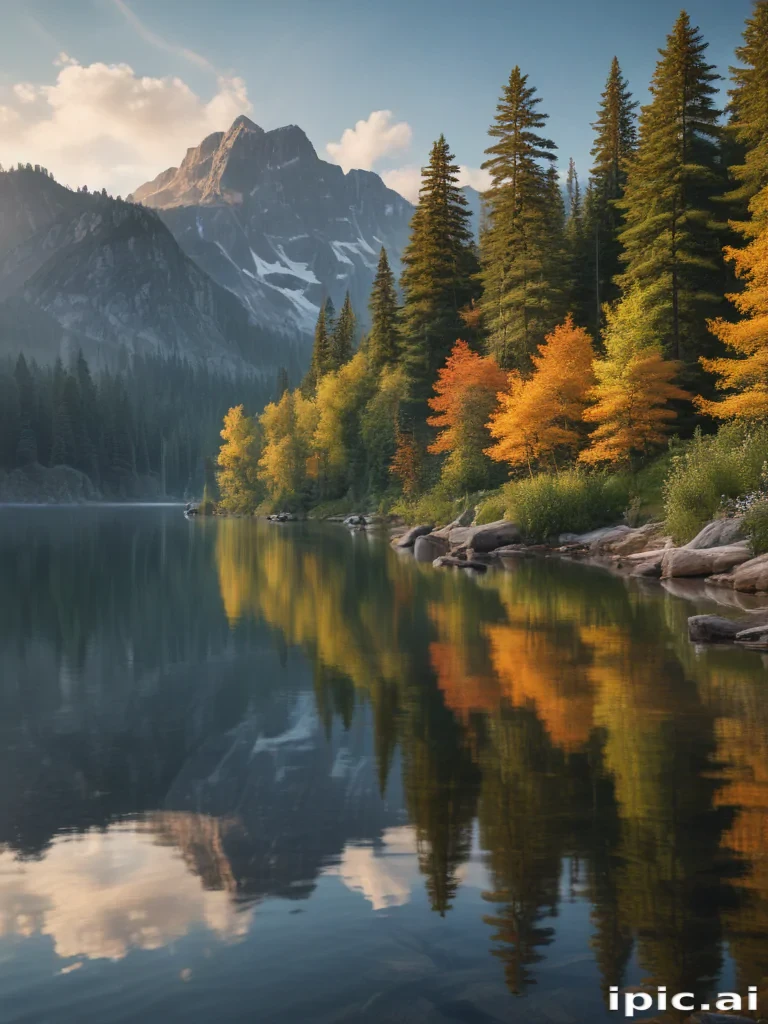 background lake