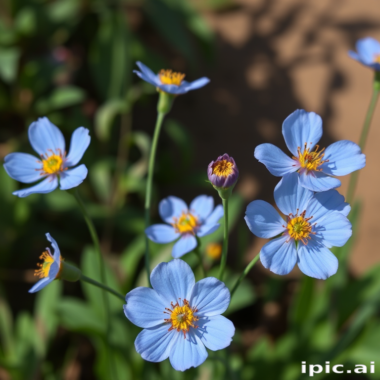 blue flowers png