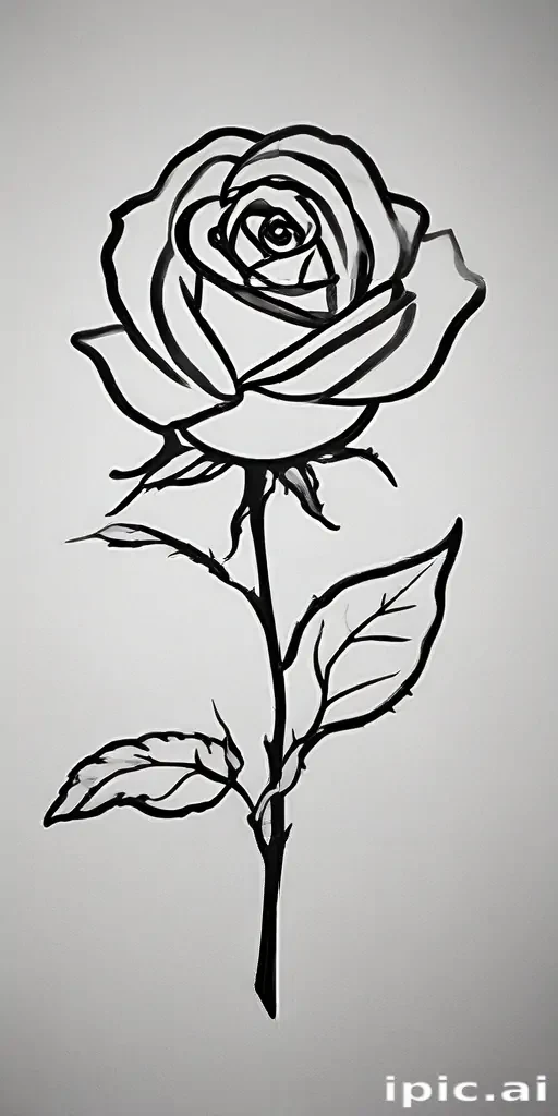 rose outline