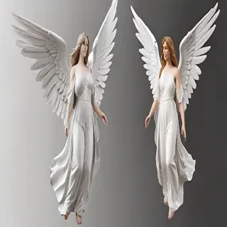 clipart of angels with wings