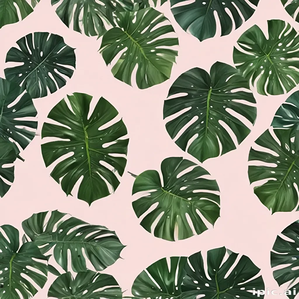 aesthetic monstera wallpaper
