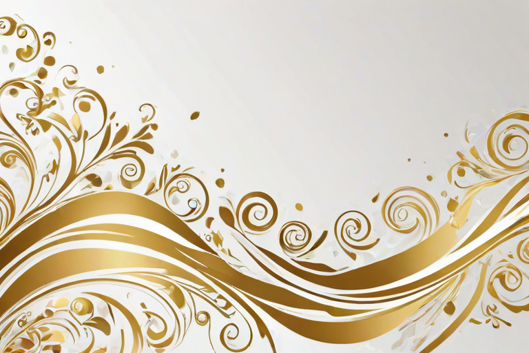 white & gold background