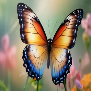 butterflies transparent