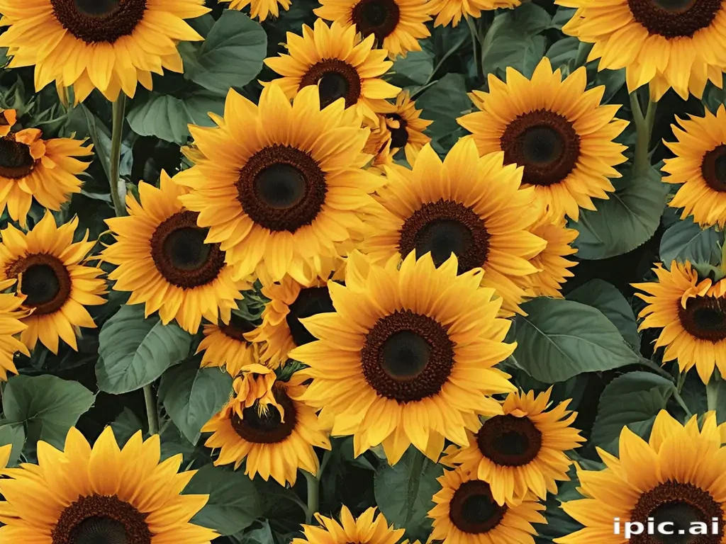 aesthetic sunflower background