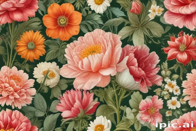 vintage flower illustration