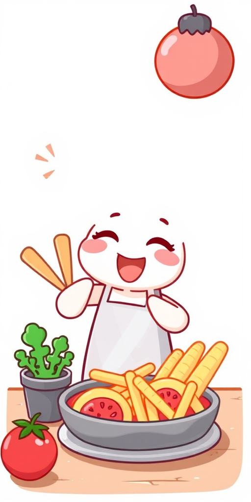 animated food