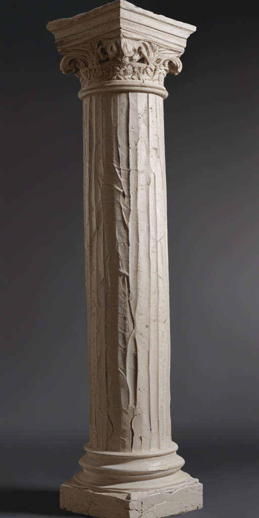 Elegant Ancient Column with Intricate Details and Classic Architectural ...