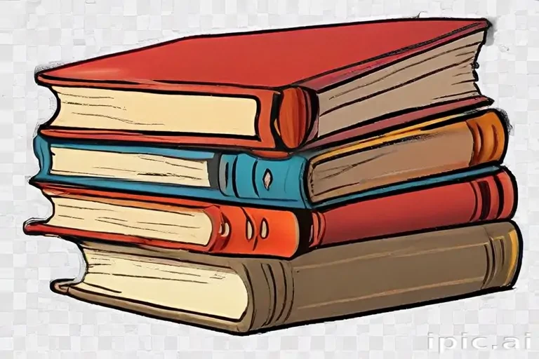 stacked books clip art