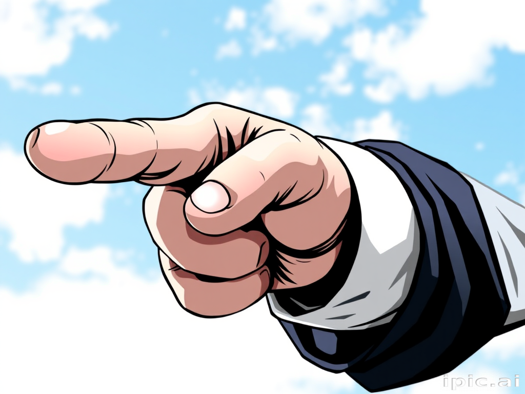 finger pointing png