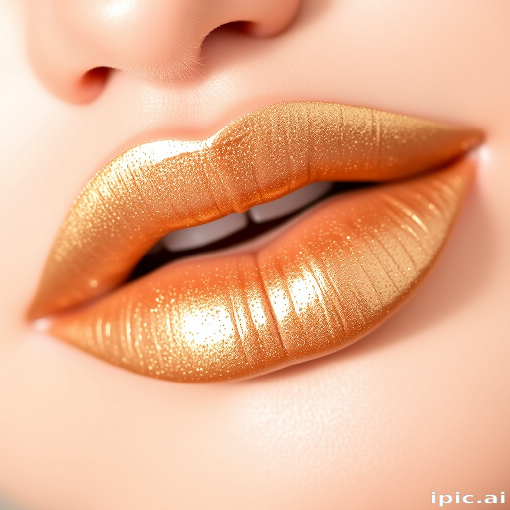 Sophisticated "Champagne Silk" metallic lip cream combines a luxurious champagne base with fine gold and silver shimmer particles. This creamy formula glides on smoothly, leaving lips with a lustrous, multidimensional finish that catches the light beautifully. The lightweight texture feels comfortable on the lips while providing long-lasting, transfer-resistant wear.