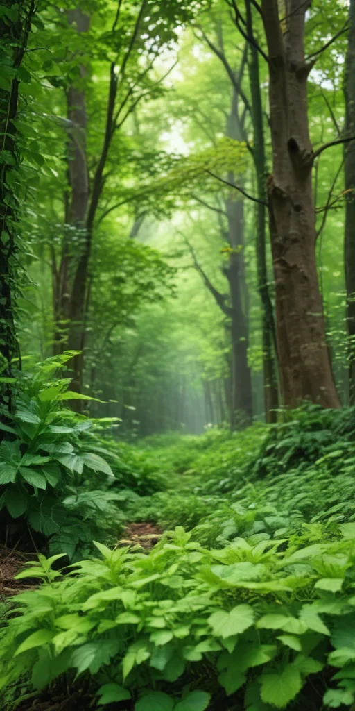 background green leaves
