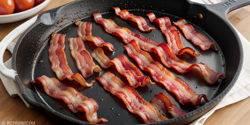 bacon in cast iron skillet