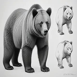 drawings of bears