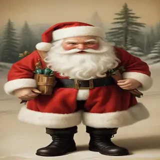 images of vintage santa