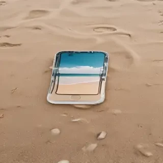 beach iphone