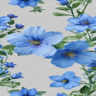 blue flowers transparent background