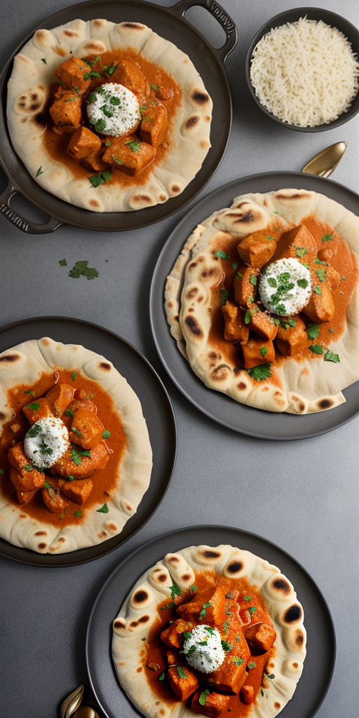 butter chicken and butter naan