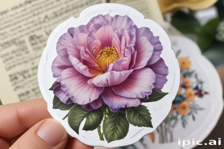 aesthetic flower stickers