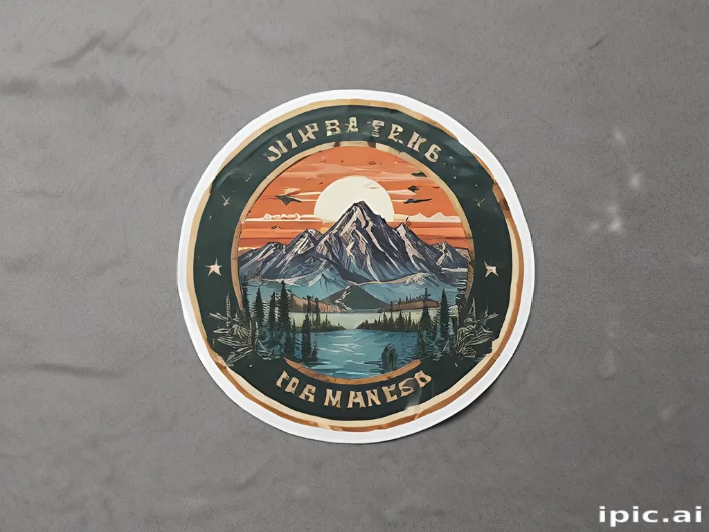 sticker mockup