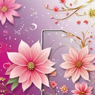 floral phone background