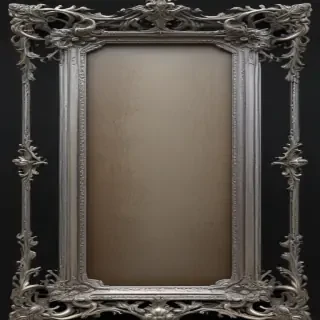 silver frame png
