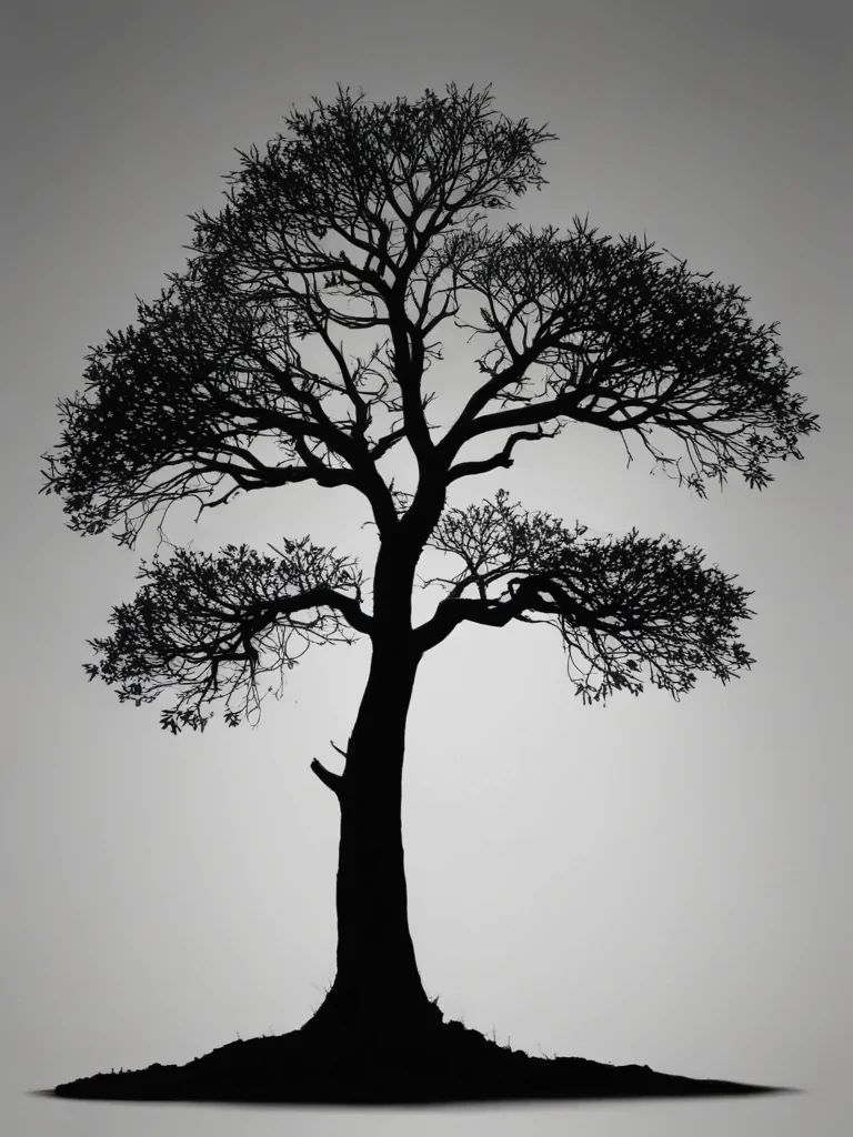 silhouette tree png