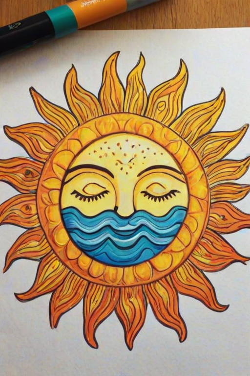 sun doodle