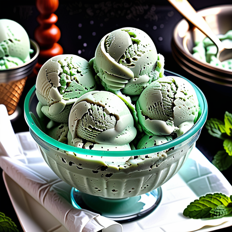 mint ice cream without chocolate chips