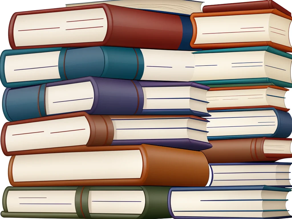 stack of books clip art