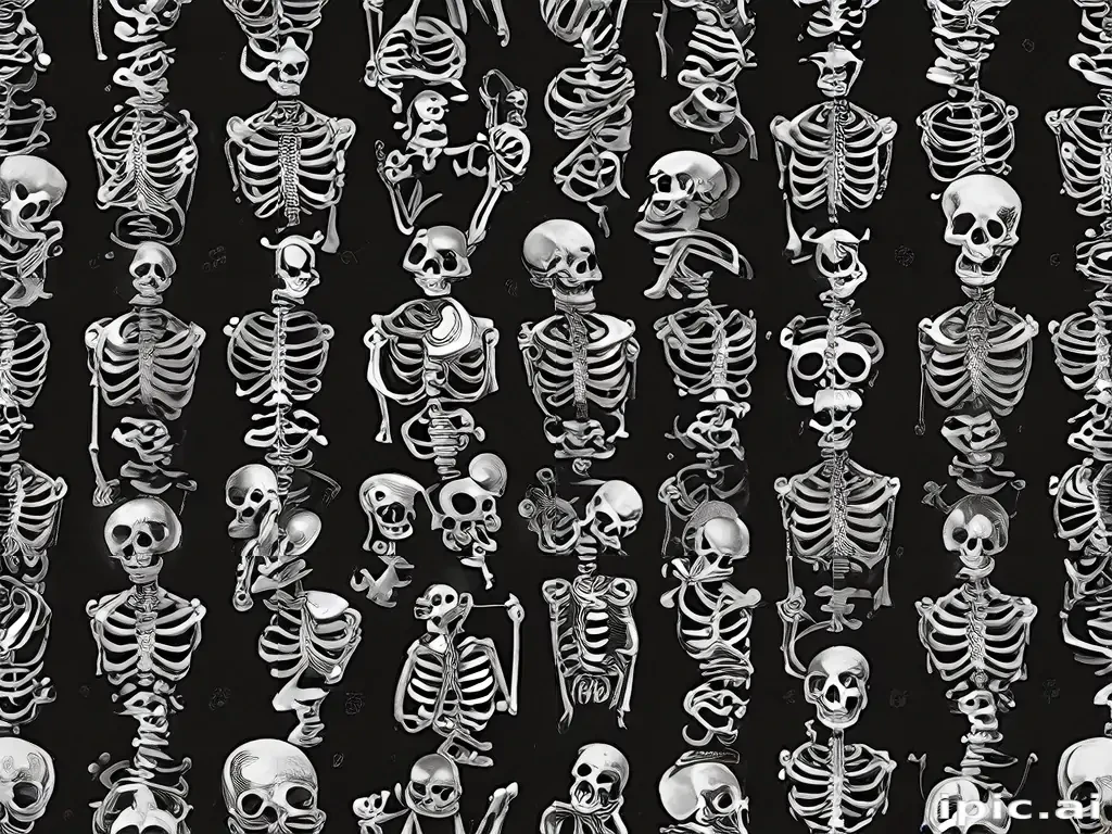 skeleton background