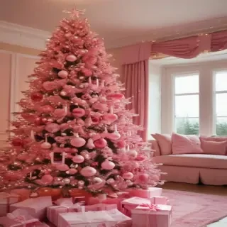 pink christmas pictures