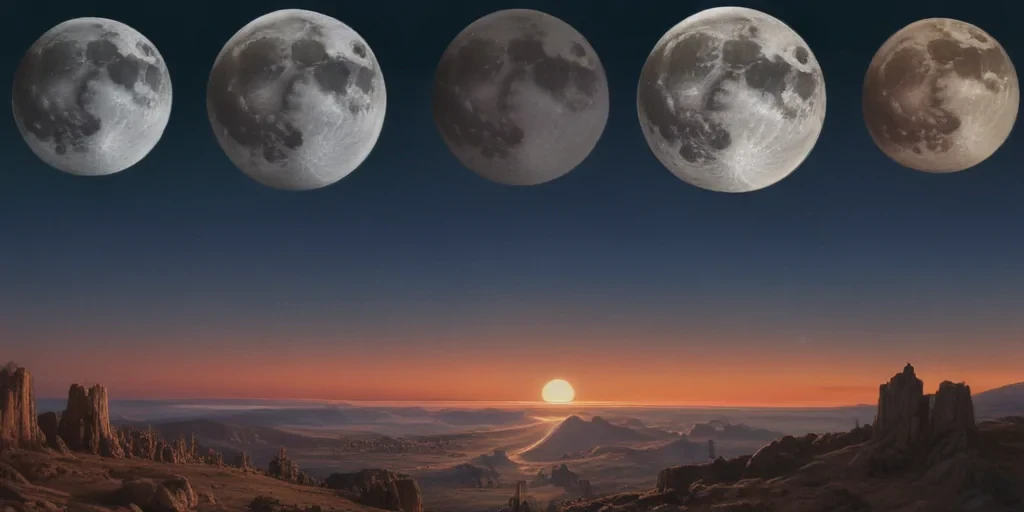 vintage moon art
