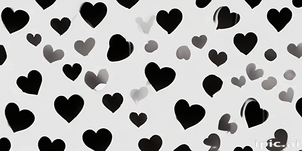 aesthetic black heart wallpaper