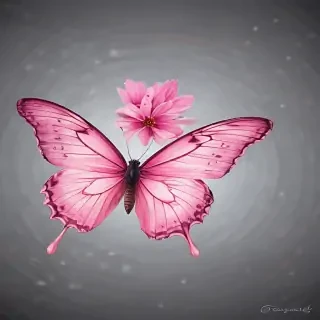 pink butterfly images