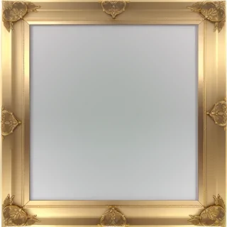gold frame transparent