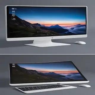 computer mockup
