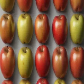 drawn apples