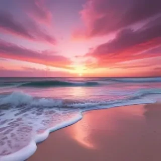 pink beach aesthetic