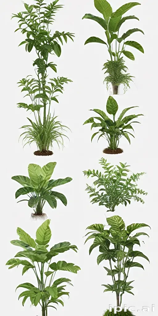 plants transparent background