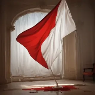 red and white flag