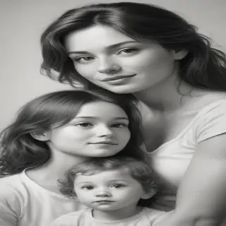 drawings of family