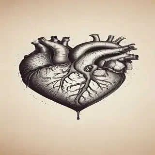 hand drawn heart