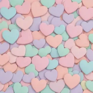 pastel heart wallpaper