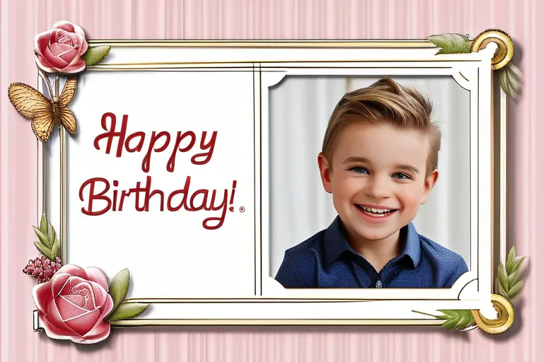 happy birthday frame