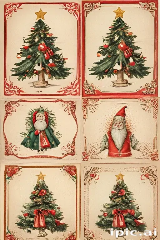 free printable vintage christmas pictures