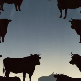 cow silhouette