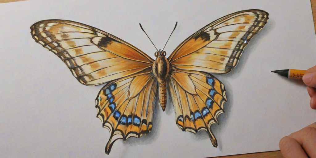 butterfly drawing picture